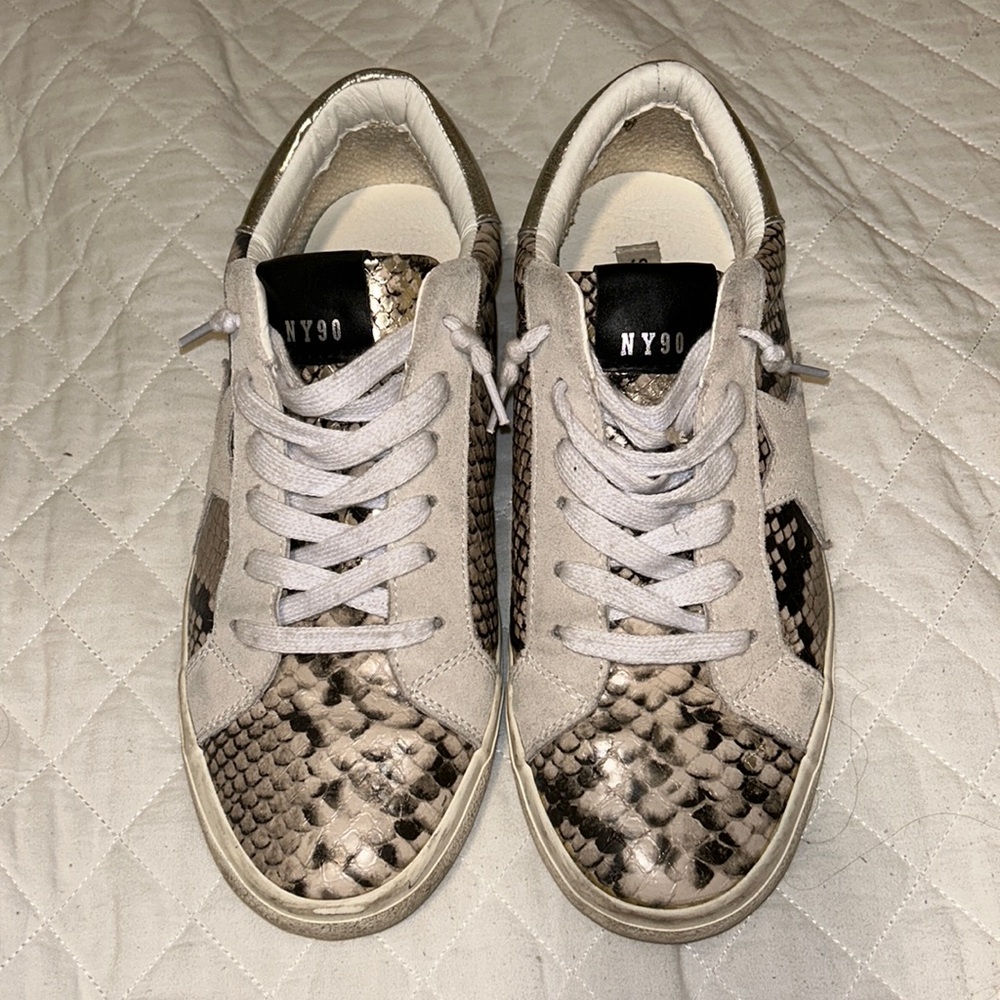 Steve Madden snakeskin sneakers